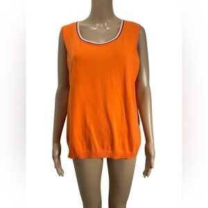Talbots Women’s Top Pima Cotton  Sleeveless Knit Tank Top size XL